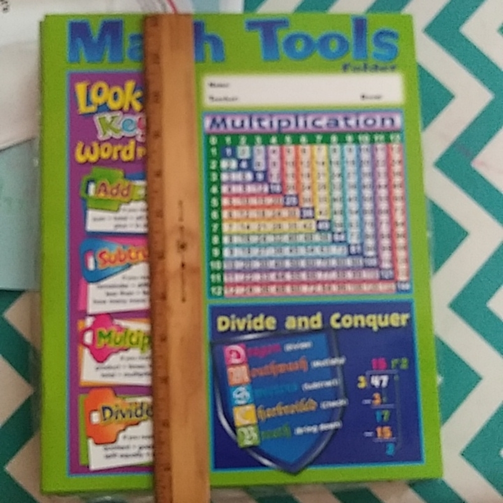 NWT Math Reference Four-Pocket Folder - Picture 6 of 8